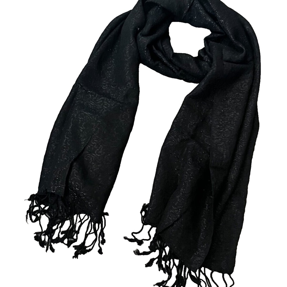 COPY - (NWT) Collection XIIX Women's Shimmer/Metallic Evening Wrap/Scarf, Black